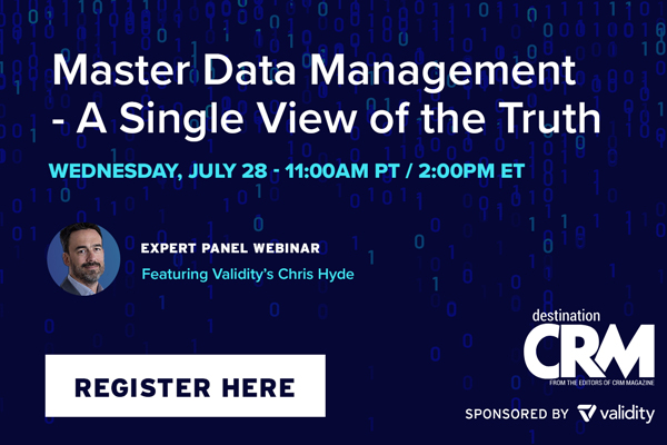 Master Data Management – A Single View of the Truth