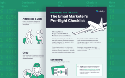 Preparing for Takeoff: The Email Marketer’s Pre-flight Checklist