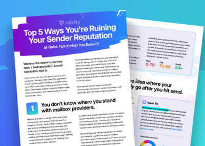 Top 5 Ways You’re Ruining Your Sender Reputation